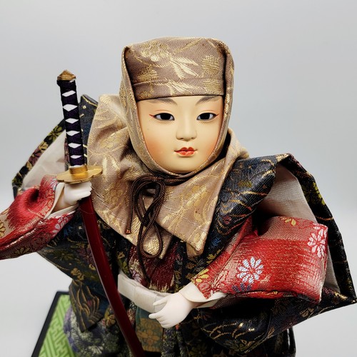 Vintage Japanese Doll Benkei Warrior Figure Samurai Warrior - Picture 21 of 22