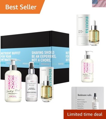 Coochy Plus HydroLock MOISTURIZING+ 3-Steps Kit Intimate Shave Gift Set: NOUR...