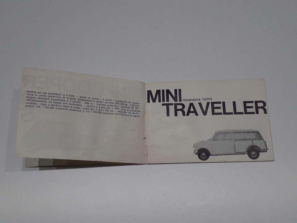 BMC AUSTIN MG MORRIS COOPER AUSTIN HEALEY CARATTERISTICHE TECNICHE 1965 - Immagine 3 di 4