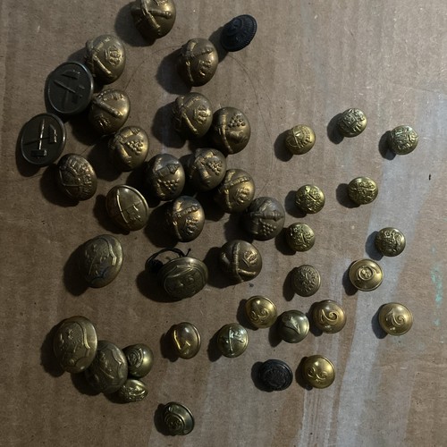 Antique Spanish American War & Others Metal Buttons Military United States - Picture 2 of 23