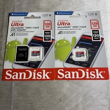 SanDisk Ultra 128GB microSDXC UHS-I Card with Adapter A1 120MB/s