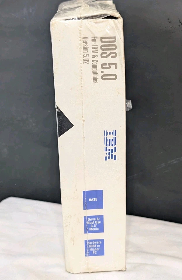 IBM DOS 5.0 Base 1992 Version 5.02 NEW Factory Sealed - Image 2 of 4