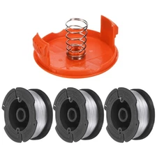 3pcs String Trimmer Line Replacement Spool AF-100 String with Cap & Spring