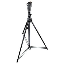 Manfrotto 12' Plated Steel Light Stand with Leveling Leg, Black