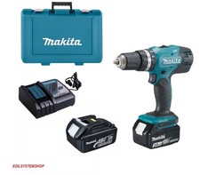 TRAPANO AVVITATORE CON PERCUSSIONE MAKITA DHP453RFE 2 BATTERIE LITIO 18V 3.0AH
