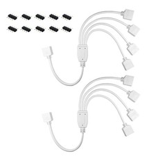 4 Pins Splitter Cable Y-Splitter Four Way for 5050 3528 RGB LED Light Strip...
