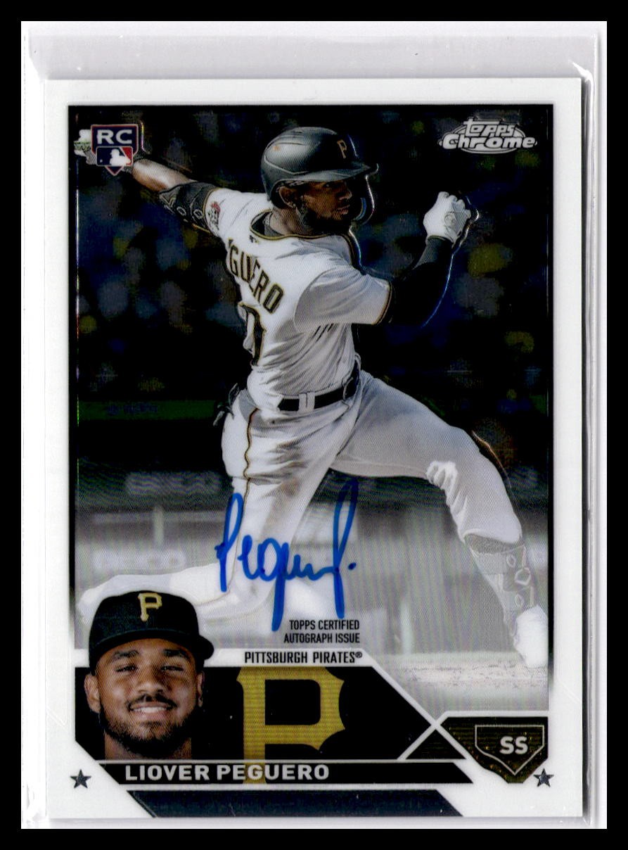 2023 Topps Chrome #RA-LP Liover Peguero Rookie Autographs