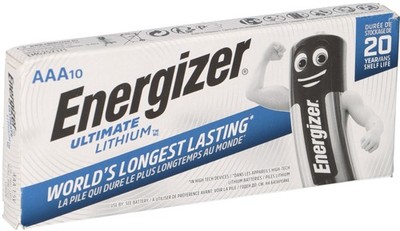 10x Energizer Ultimate Batterie Lithium LR03 1.5V AAA L92 FR03 Micro