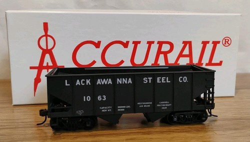 Tolva Accurail escala HO Lackawanna Steel Co #2430 papeleo  | Condition: Used