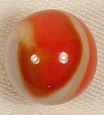 AKRO AGATE MULTI-COLOR CORKSCREW MARBLE RED BROWN YELLOW 5/8" NM