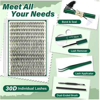 300Pcs Lash Extension Kit DIY - Mixed Lengths 9-18mm