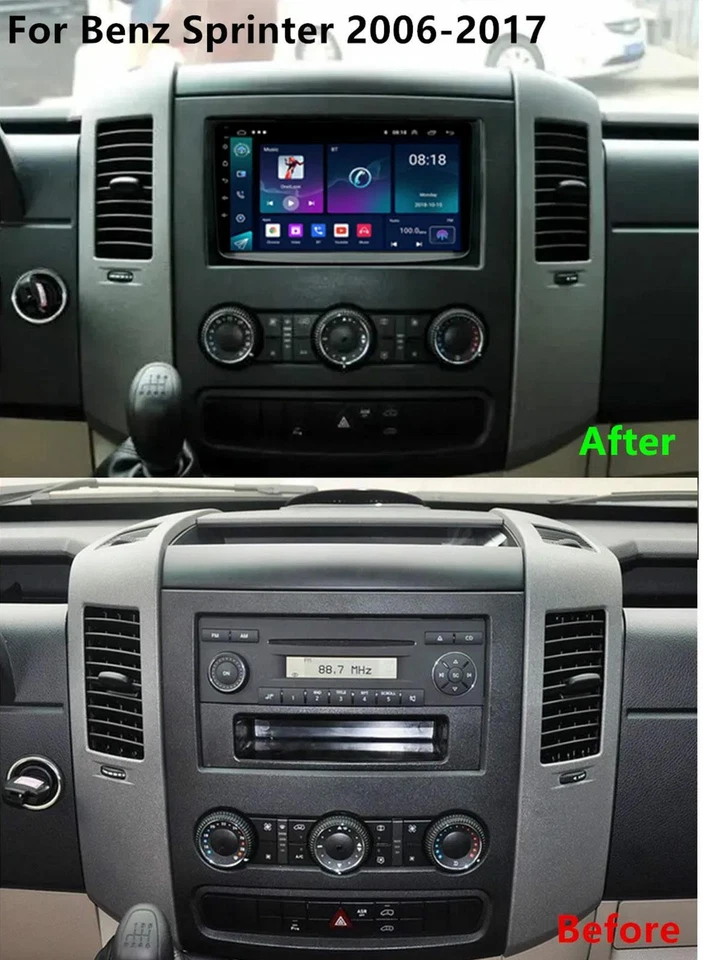 For Mercedes Benz Sprinter 2006-2017 Android 13 Car Stereo Radio GPS Head Units - image 3 of 4