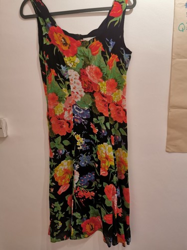 Marks & Spencer Cottagecore Floral Festival Feminine Sleeveless Dress Size 12 - Picture 3 of 4
