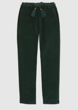 BISBY (by Little English) Velveteen Pull-on Pants Emerald Green NWT Girls 8