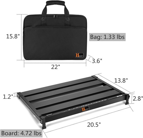 Harvester Pedal Board with Integrated Power Supply, Aluminum Folding Powered - Picture 6 of 8