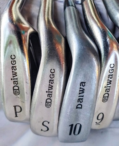 Daiwa Globeride G-3 Irons Original Steel 3-10 + S P ~38" RH Lamkin Grips - Nice! - Picture 3 of 21