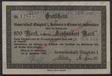 [26440] - Emergency Money TAKE at FALLERSLEBEN, Union Unity I, 100 Thousand