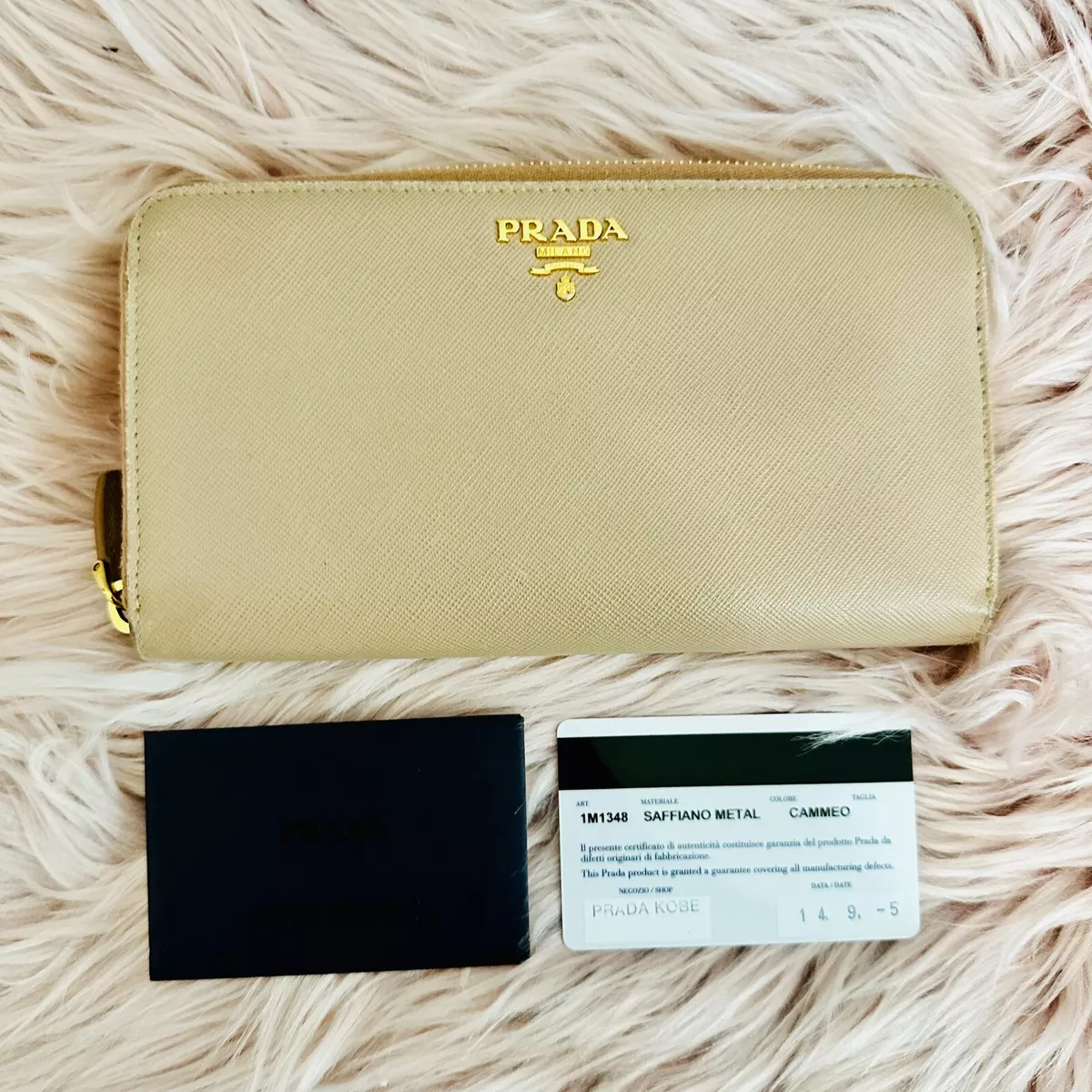 saffiano leather beige