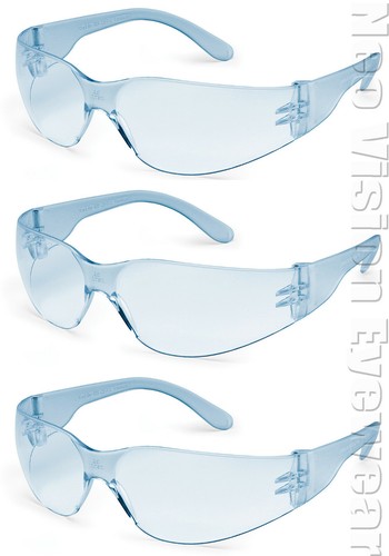 3 Pair/Pack Gateway Starlite Small Blue Lens Safety Glasses Sunglasses Z87+ - 第 1/4 張圖片