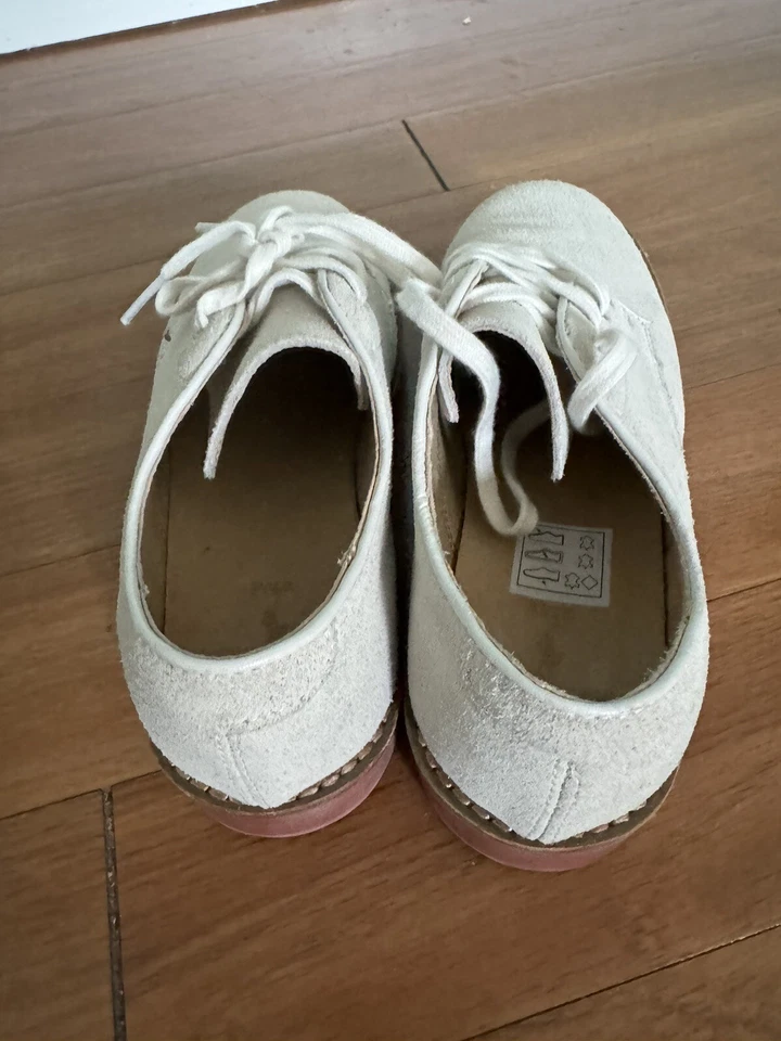 Zapatos para eventos talla 2 para niños: Polo de cuero Ralph Lauren color blanco/beige Foto 2 de 4