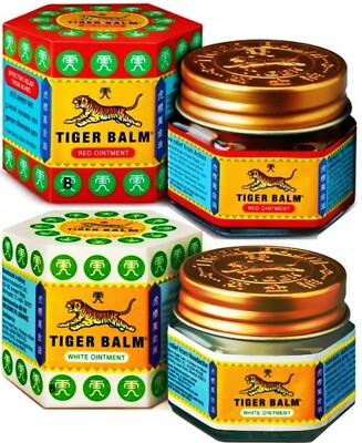 Tiger Balm Red & White Ointment Combo 21ml Pack of 4 ( 2 Red & 2 White)