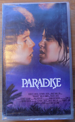 Paradise - Cut Box in Plastic Case HTF VHS - Phoebe Cates, Willie Aames