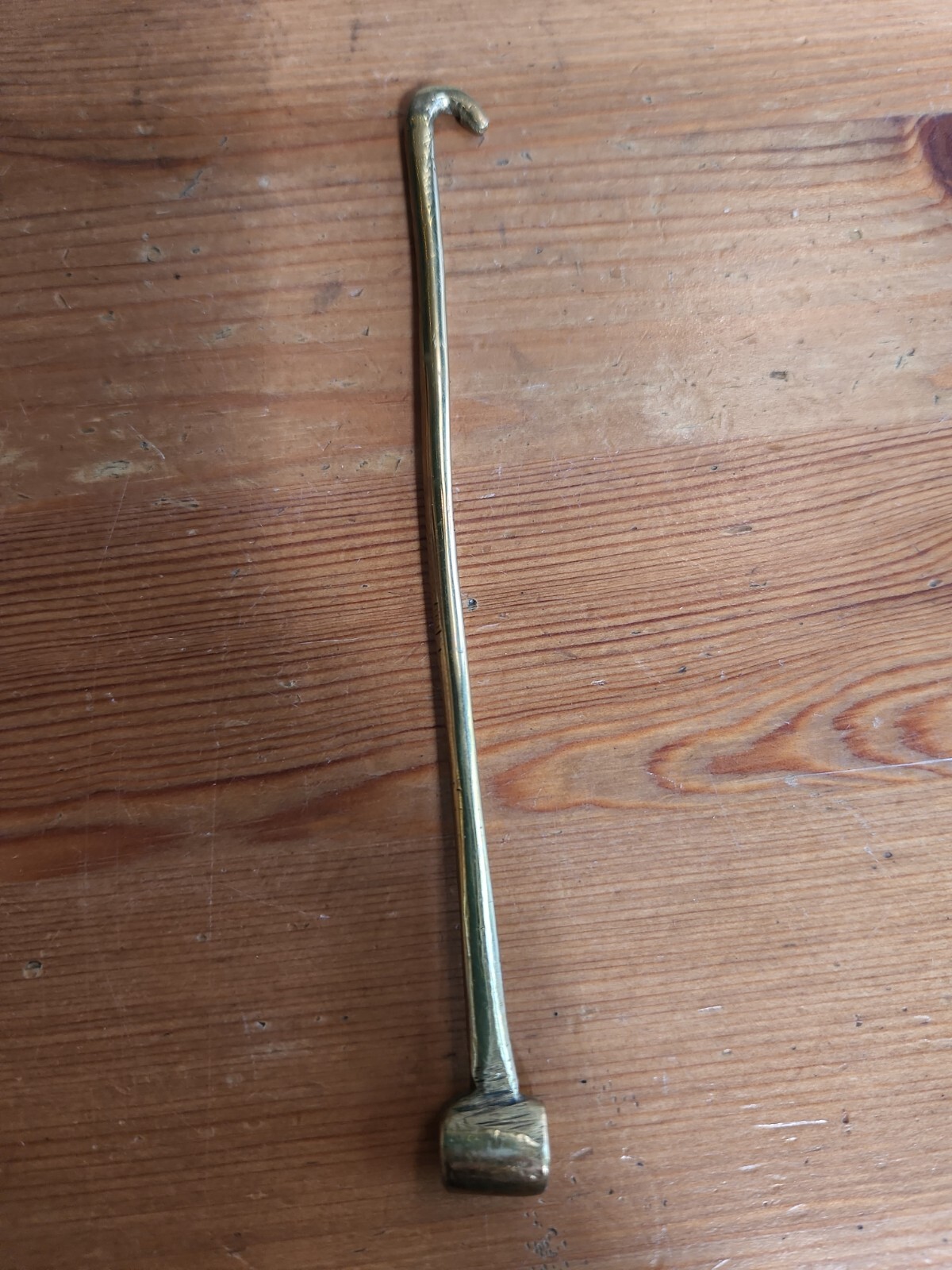 Solid Brass Shoe Lace Hook And Button Hook  5.5" … - image 4