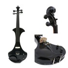 4 String Electric Violin Solid wood Ebony fittings Passive pickup Black Violin