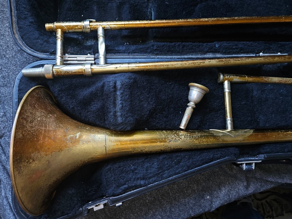 King Cleveland 605 Trombone USA w/ case & MP Good for sale online
