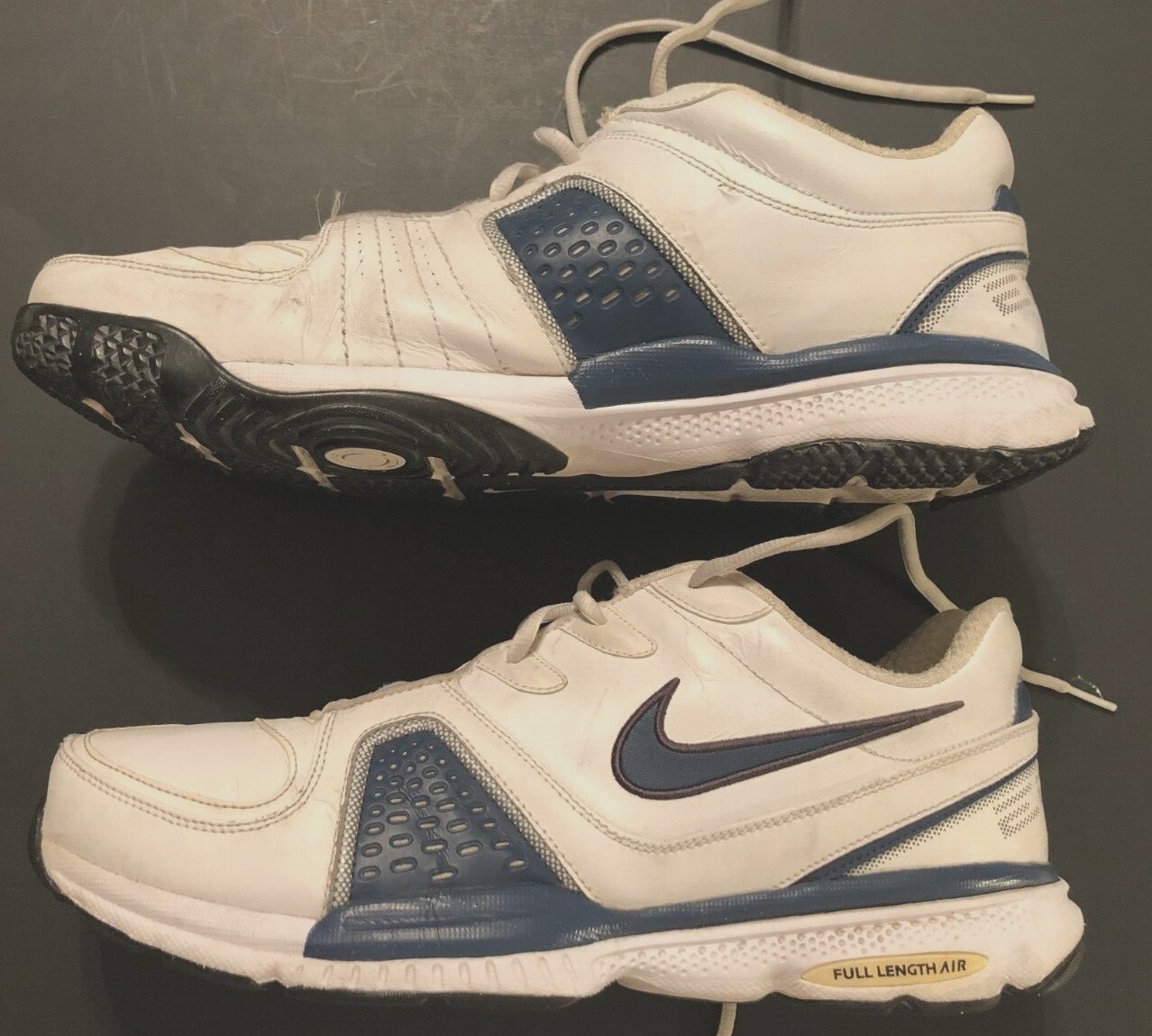 NIKE Air Edge 2008 Men's 318087-142 Blue White Low Top Training Run Sneaker 14