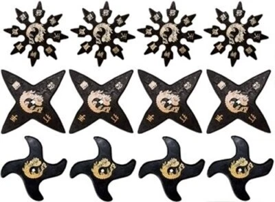 PROFORCE Ninja Martial Arts Rubber Foam Throwing Stars Practice Shuriken Star Set of 12