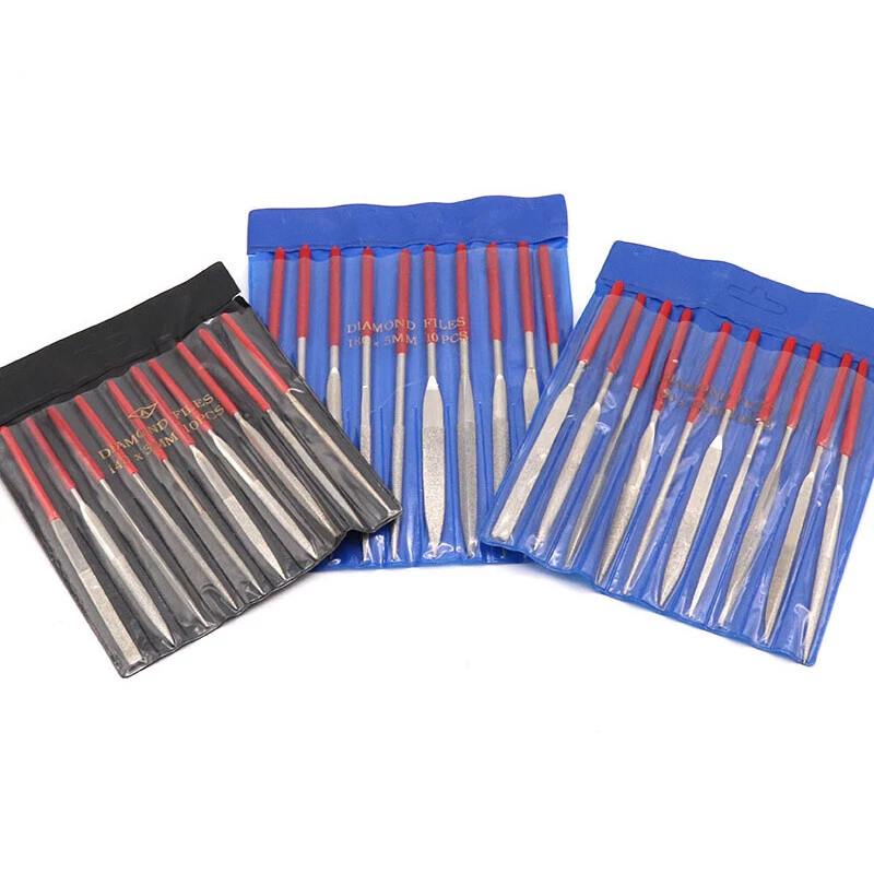 Diamond Needle File Set Precision Metalwork Craftwork Jewelry Tool 140/160/180mm - Image 3 of 4