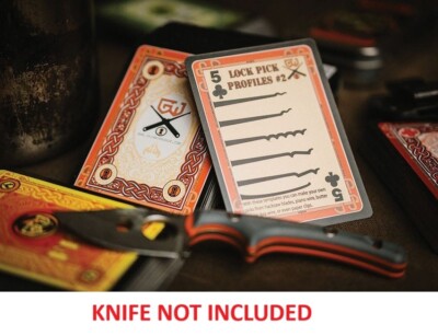 Grim Workshop Playing Cards Information Water-Resistant MADE IN USA Bulk Packed