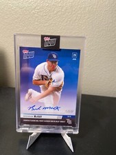 2019 TOPPS NOW #453B BRENDAN MCKAY AUTO 18/49 - 1ST CAREER WIN IN MLB DEBUT