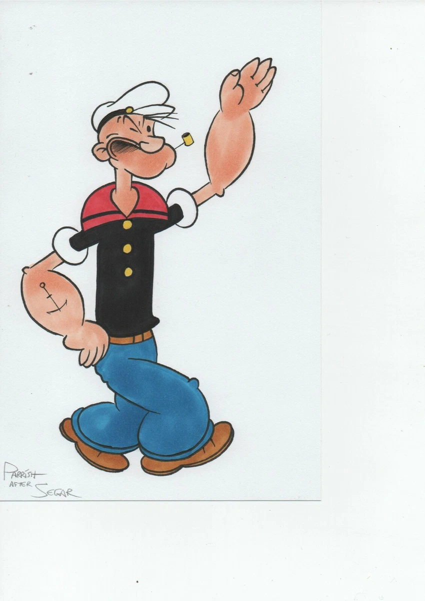 Popeye Cartoon Drawing