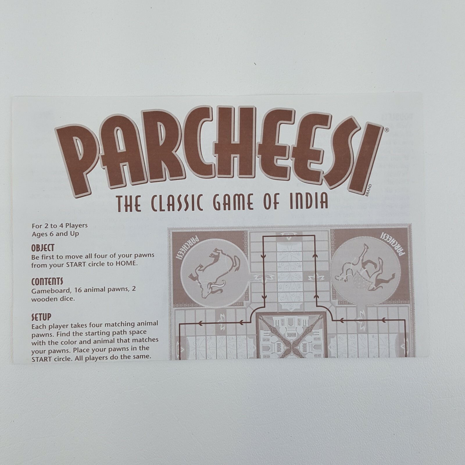 Parcheesi 2001 Game Instructions Replacement Part Piece | eBay