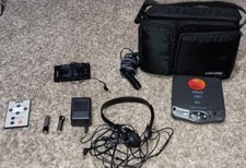 RCA Portable Car Vehicle Disc Player Adapter Cassette Carrying Case Remote