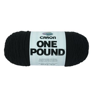 Caron-One-Pound-Yarn-16-Ounce-Black-Single-Ball