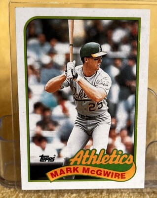 Topps 1989 Athletics Mark McGwire Error Card #70 Wrong Weight - Nr