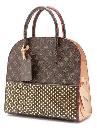 LOUIS VUITTON Monogram Christian Louboutin Iconoclast Hand Bag