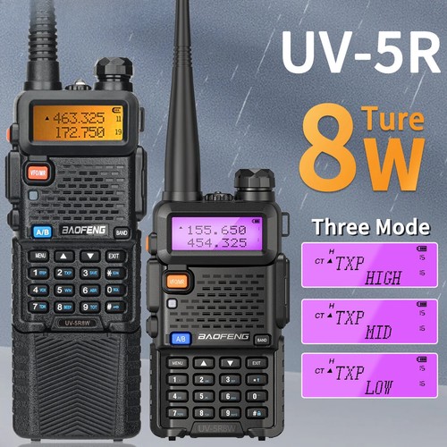 Für Baofeng Walkie Talkie UV 5R 5W 8W Dual Band Amateurfunk Handsender