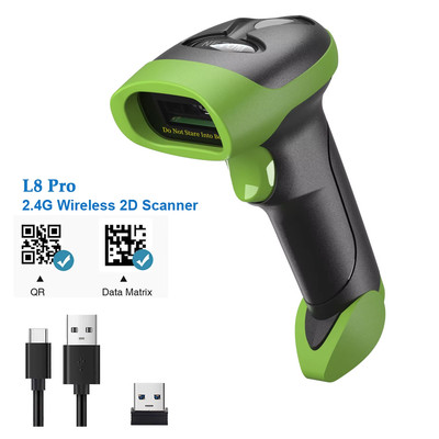 L8BL Bluetooth Wireless 2D Barcode Scanner & L5 Wired QR Reader for POS
