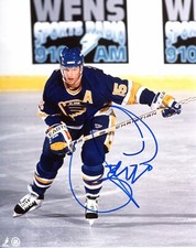 Craig Janney Autographed 8x10 St. Louis Blues   # S244
