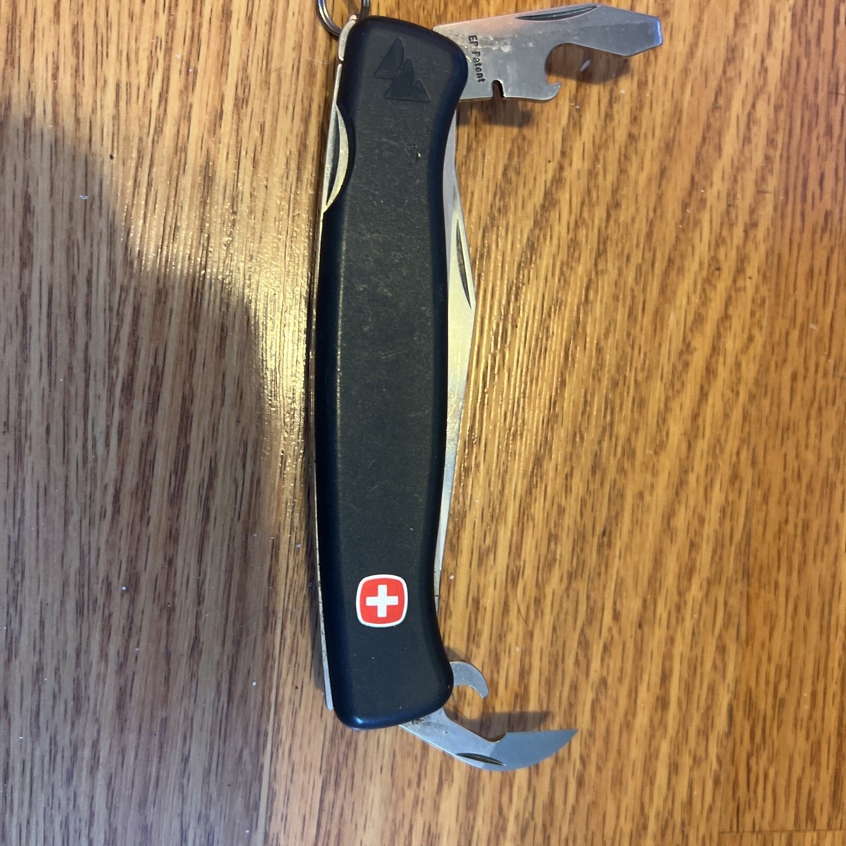 Swiss Army W 120 Vintage Wenger Delemont Ranger Knife Black Lock 