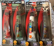 Rubie's Face Makeup RED,GREEN, BLACK,WHITE, BLOOD, SKIN SCARY HALLOWEEN Theater