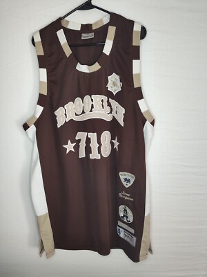 XL Authentic Vintage 90's Victorious basketball jersey Brooklyn 718 New York 