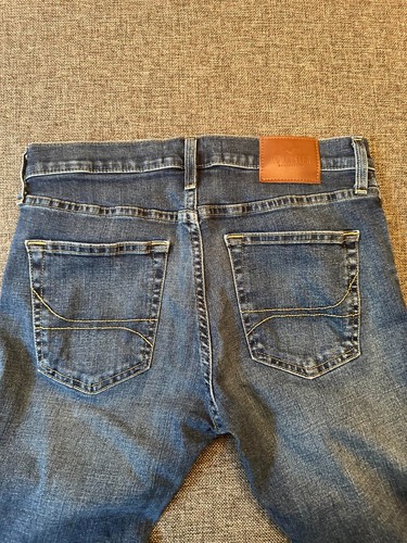 Hollister Jeans Men's 31x30 Blue Light Wash Cotton Blend Super Skinny Fit - Picture 11 of 12