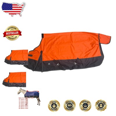 1200D Waterproof & Breathable Horse Sheet - Fleece Wither Protection, 78''