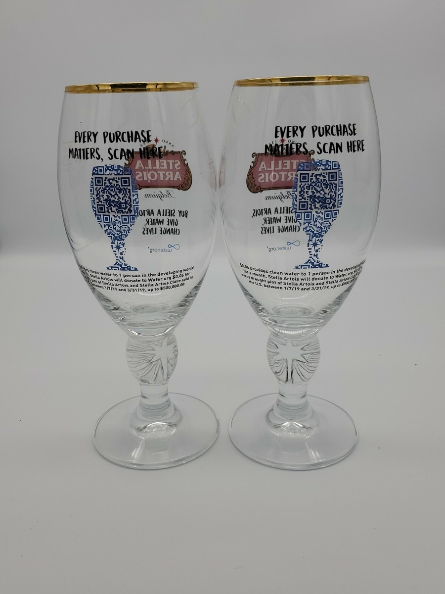2 X Stella Artois Frosted 33cl Xmas Chalice Glasses Genuine Official Brand New E - Foto 9