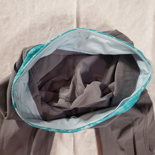 Ivivva Lululemon Rhythmic Capri Tight *Pockets - Grey Fog - Size Girls 14 / XL - Picture 6 of 15